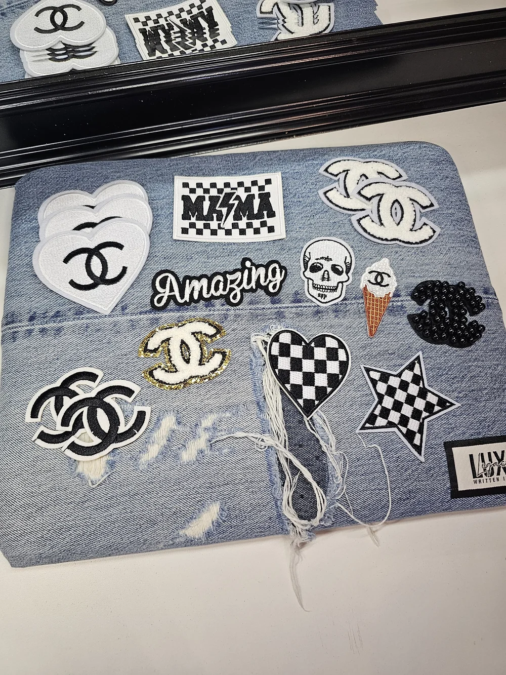 Designer Inspired Iron-on Patches - Picture 1 of 4